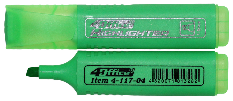 Маркер 4OFFICE текстовий (4-117-04), зелений